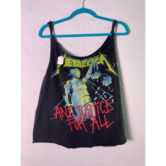 Vintage 1994 METALLICA “…And Justice For All” Band Tank Top Black Womens Size XL - Picture 1 of 2